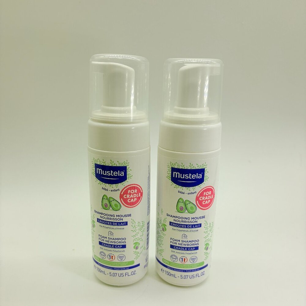⚡️2 MUSTELA Foam Shampoo for Newborns Cradle Cap